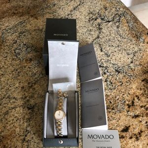 ❌SOLD❌💯 % authentic Movado watch with diamonds